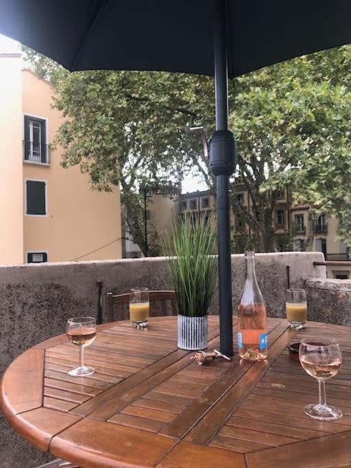 Au Coeur De Ville Avec Terrasse Ceret Ngoại thất bức ảnh